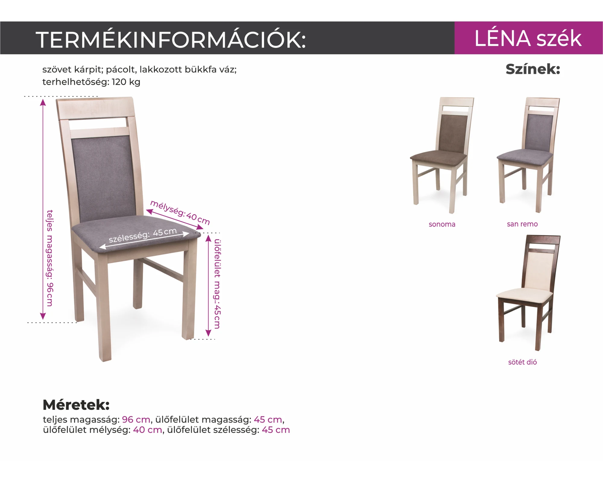 Léna szék