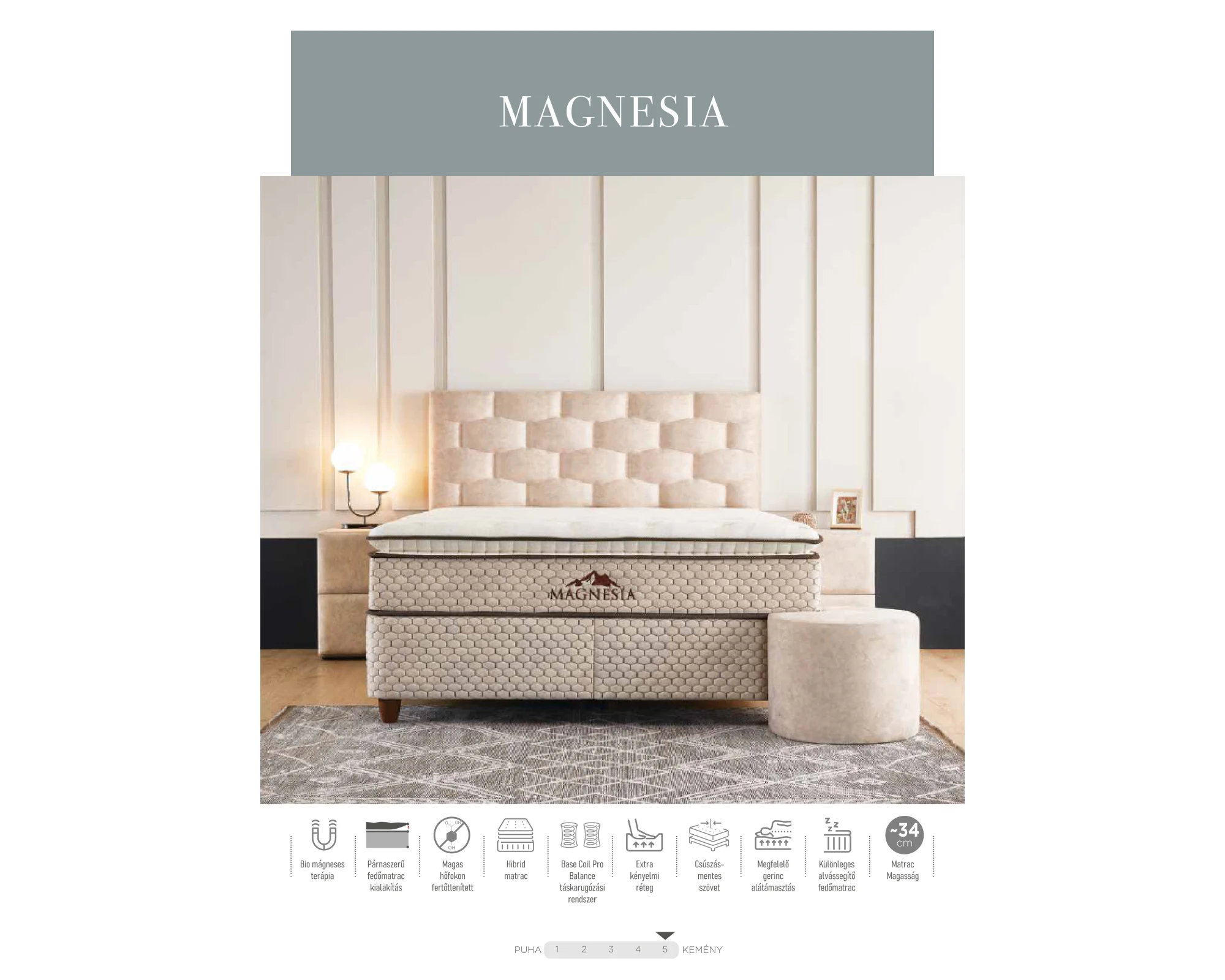 MAGNESIA kontinentális ágy