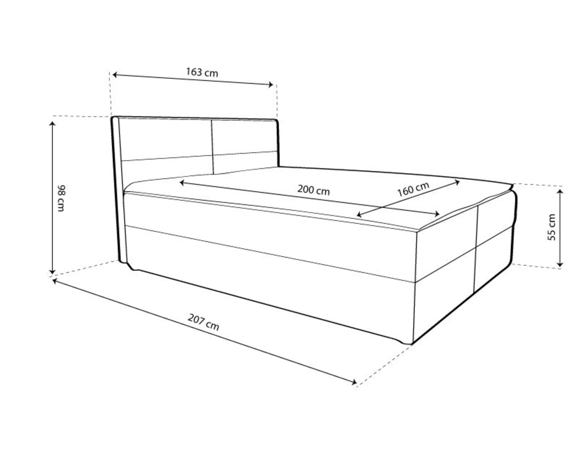 ARAMIS boxspring ágy