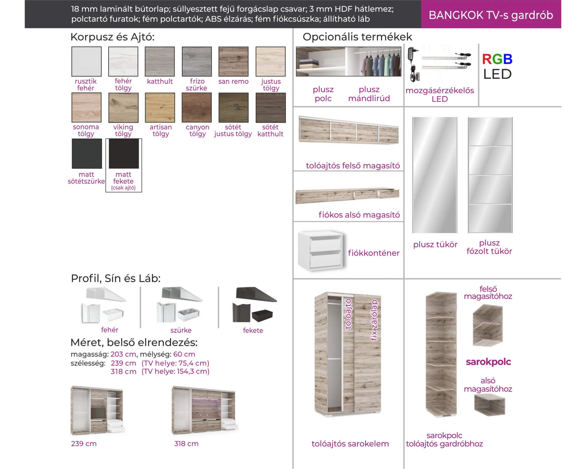 Bangkok Tv-s gardrób