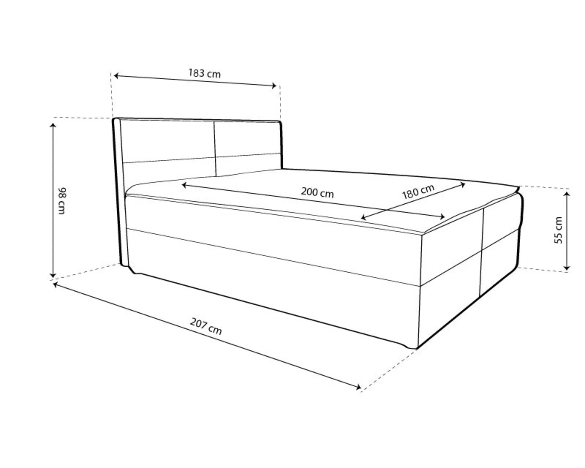 ARAMIS boxspring ágy