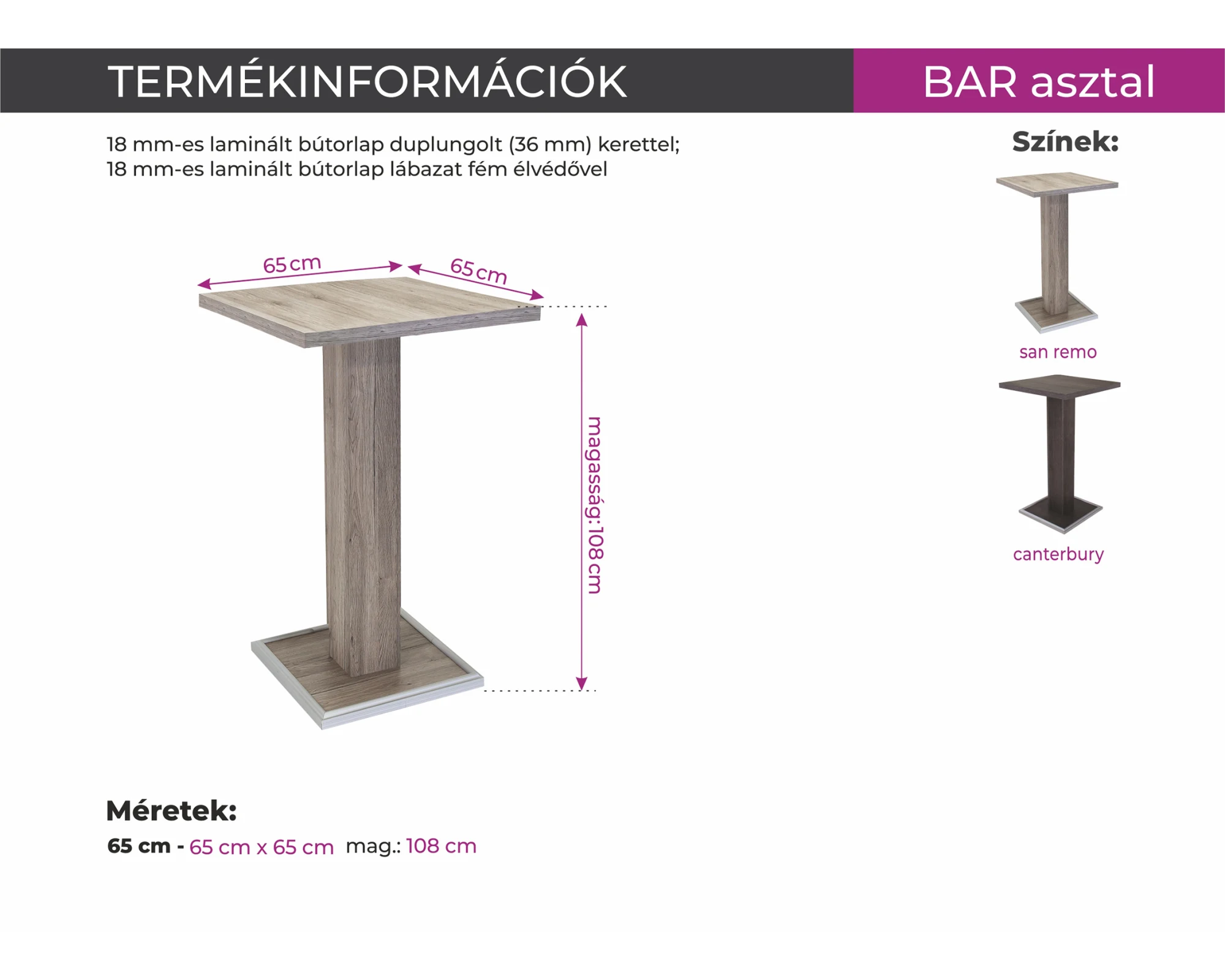 Bar asztal