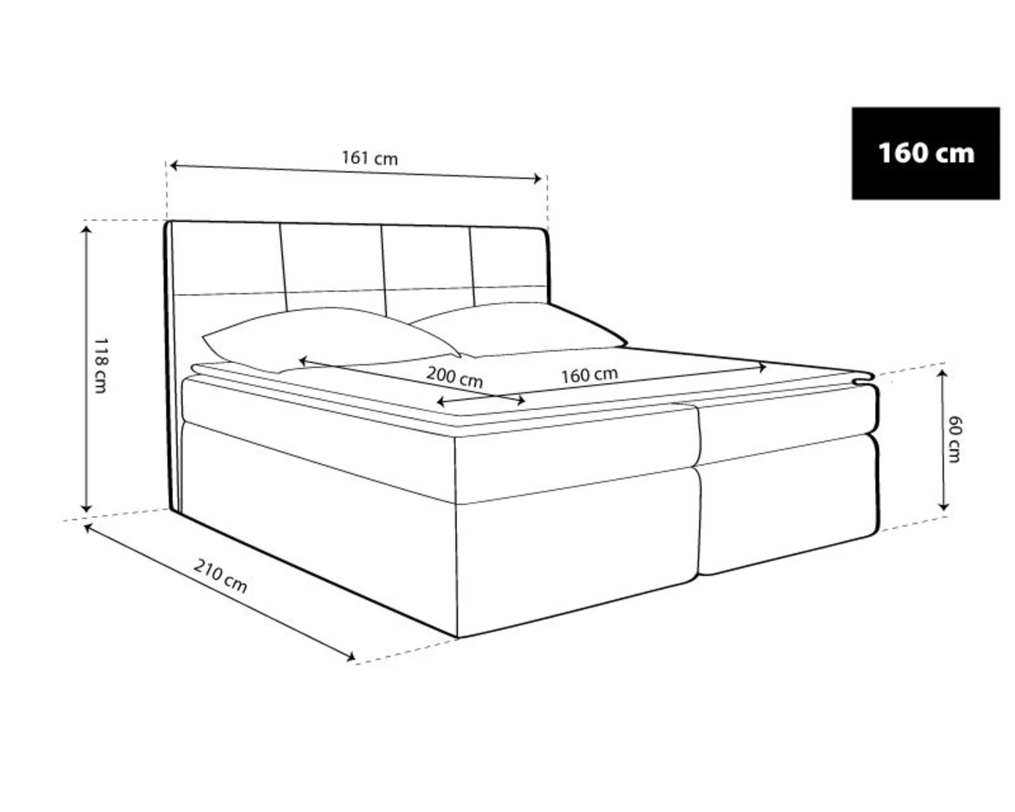 TYP 57 boxspring ágy