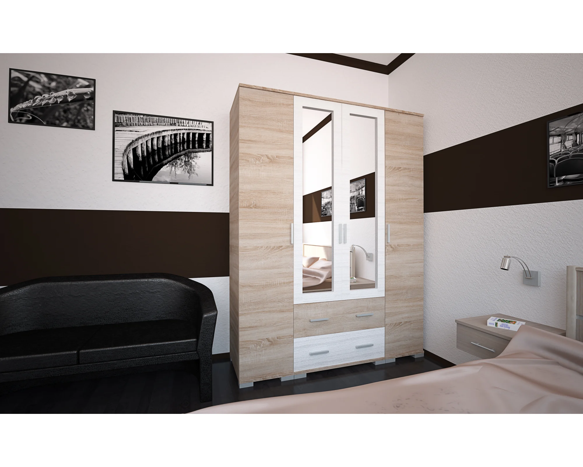 Nápoly gardrób 160 cm